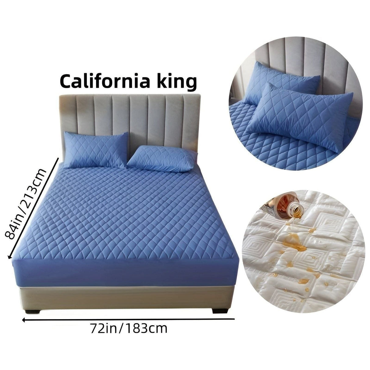 SleepSafe Sängöverdrag - Mjukt och Bekvämt Vattentätt Antiskid Madrassöverdrag Carvallo