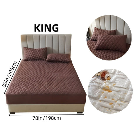 SleepSafe Sängöverdrag - Mjukt och Bekvämt Vattentätt Antiskid Madrassöverdrag Carvallo