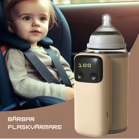 Bärbar flaskvärmare-VaruZ-Rosa-Hemnix