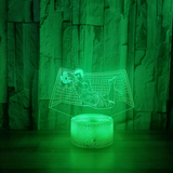 Fotboll 3D Illusion LED-Lampa - Nattlampa - Goalkeeper Footballdinho