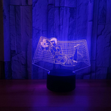 Fotboll 3D Illusion LED-Lampa - Nattlampa - Goalkeeper Footballdinho