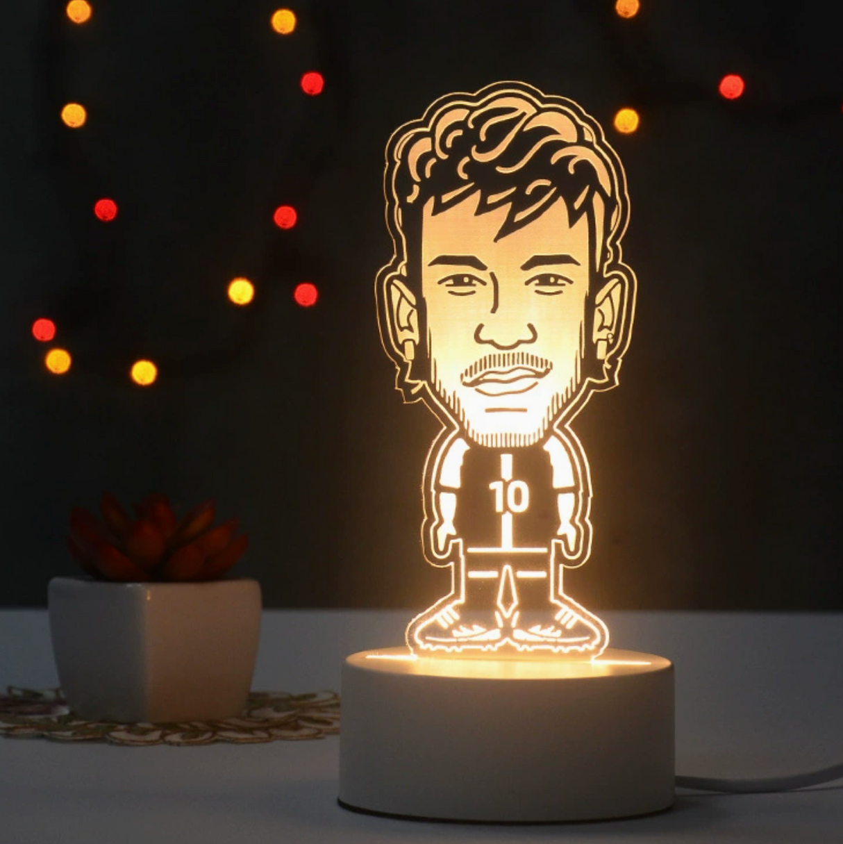 Fotboll 3D Illusion LED-Lampa - Nattlampa - Players Footballdinho