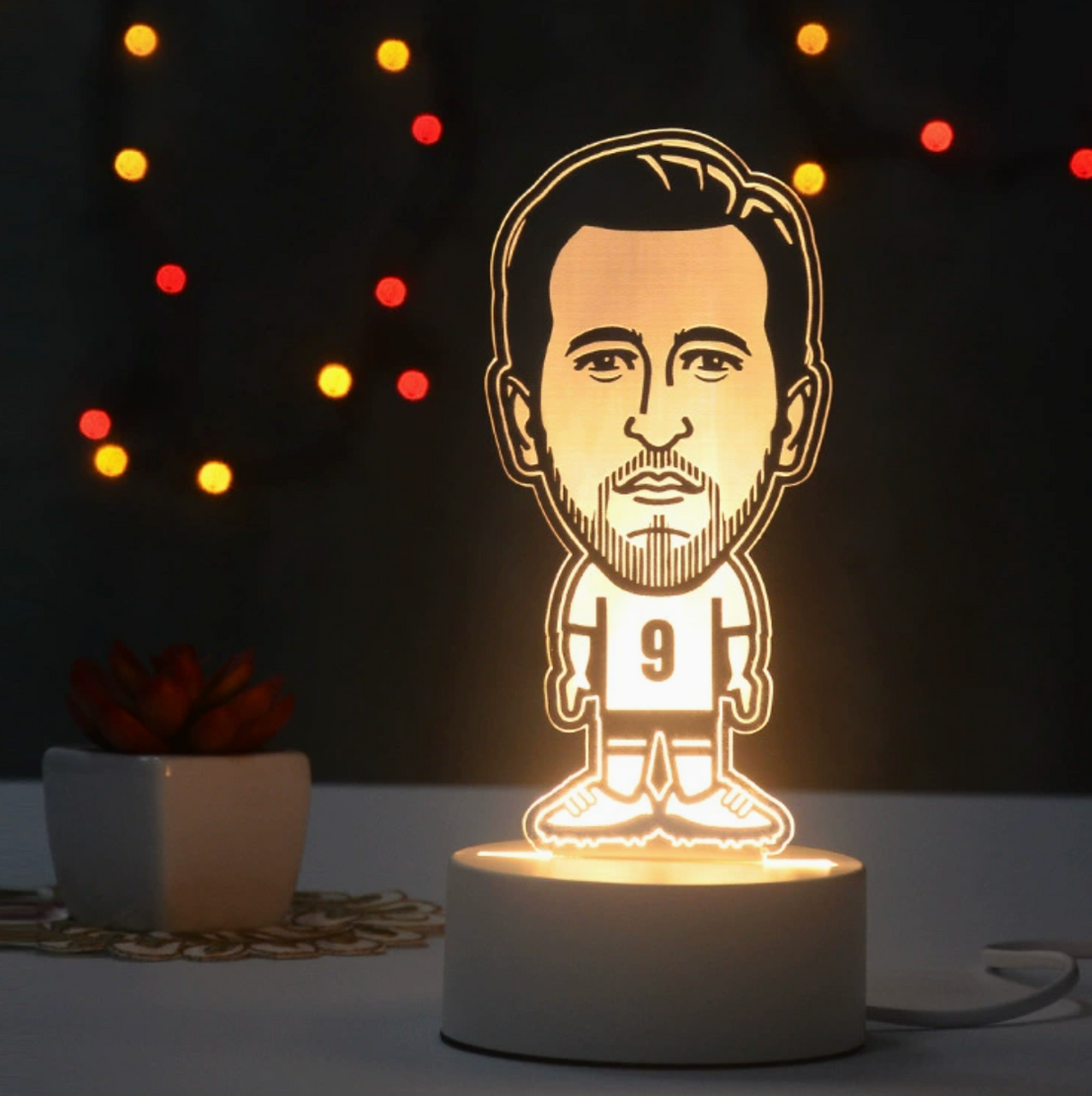 Fotboll 3D Illusion LED-Lampa - Nattlampa - Players Footballdinho