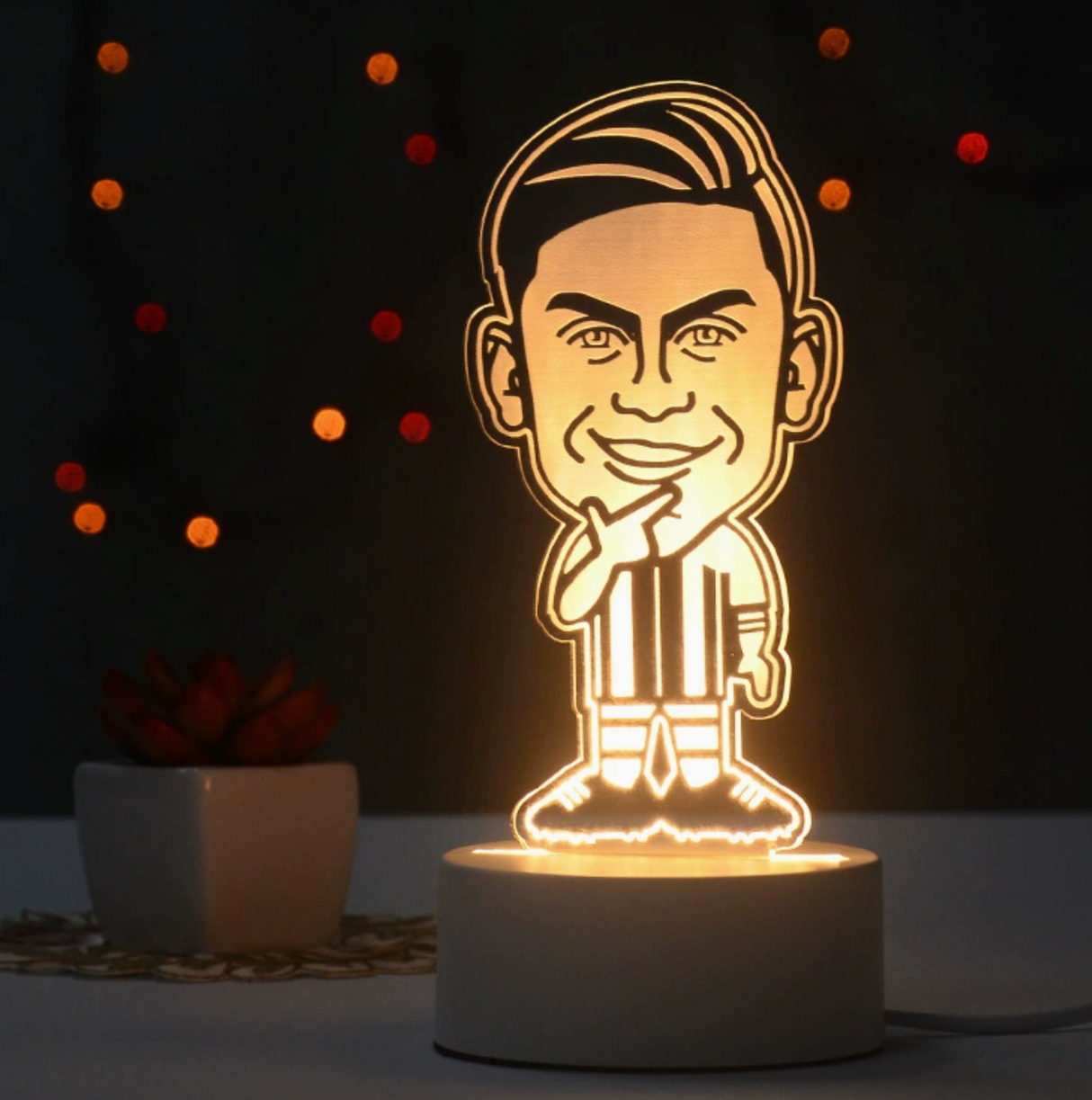 Fotboll 3D Illusion LED-Lampa - Nattlampa - Players Footballdinho