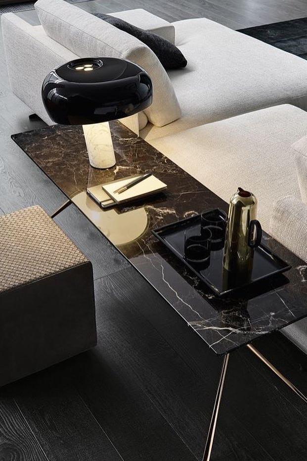 Lyxig Marmor Bordsbelysning Carvallo