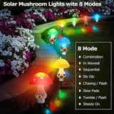 Solcellsdrivna trädgårdslampor med svampmotiv – Förtrollande LED-utomhuslampor för en sagolik atmosfär MILA Sverige