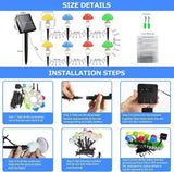 Solcellsdrivna trädgårdslampor med svampmotiv – Förtrollande LED-utomhuslampor för en sagolik atmosfär MILA Sverige