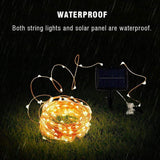 RoyaleGlow String Solar Lights Utomhus (Klar Kabel) 42M Carvallo