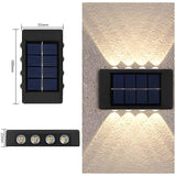 SolarBright Lampa - Dubbelhuvud Vattentät Solenergidriven Utomhusvägglampa Carvallo