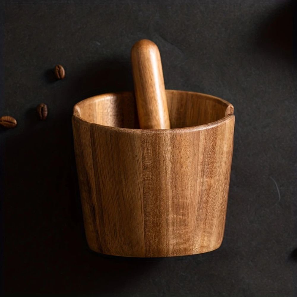 Solid Wood Coffee Knock Box Carvallo
