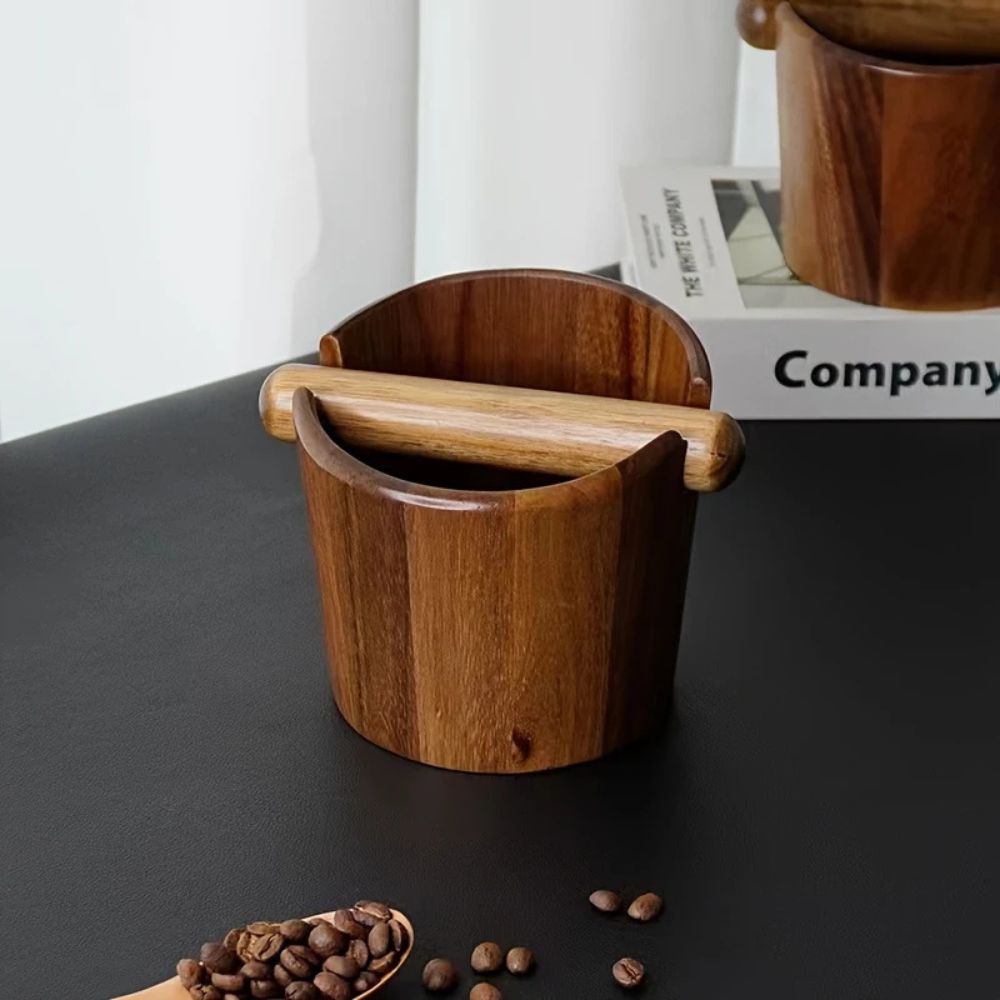 Solid Wood Coffee Knock Box Carvallo