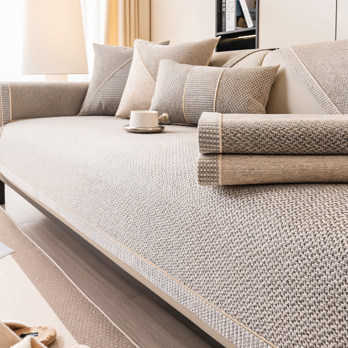 Solid Enkelt Sofföverdrag – Robust, halkfri skydd mot slitage och spill Carvallo