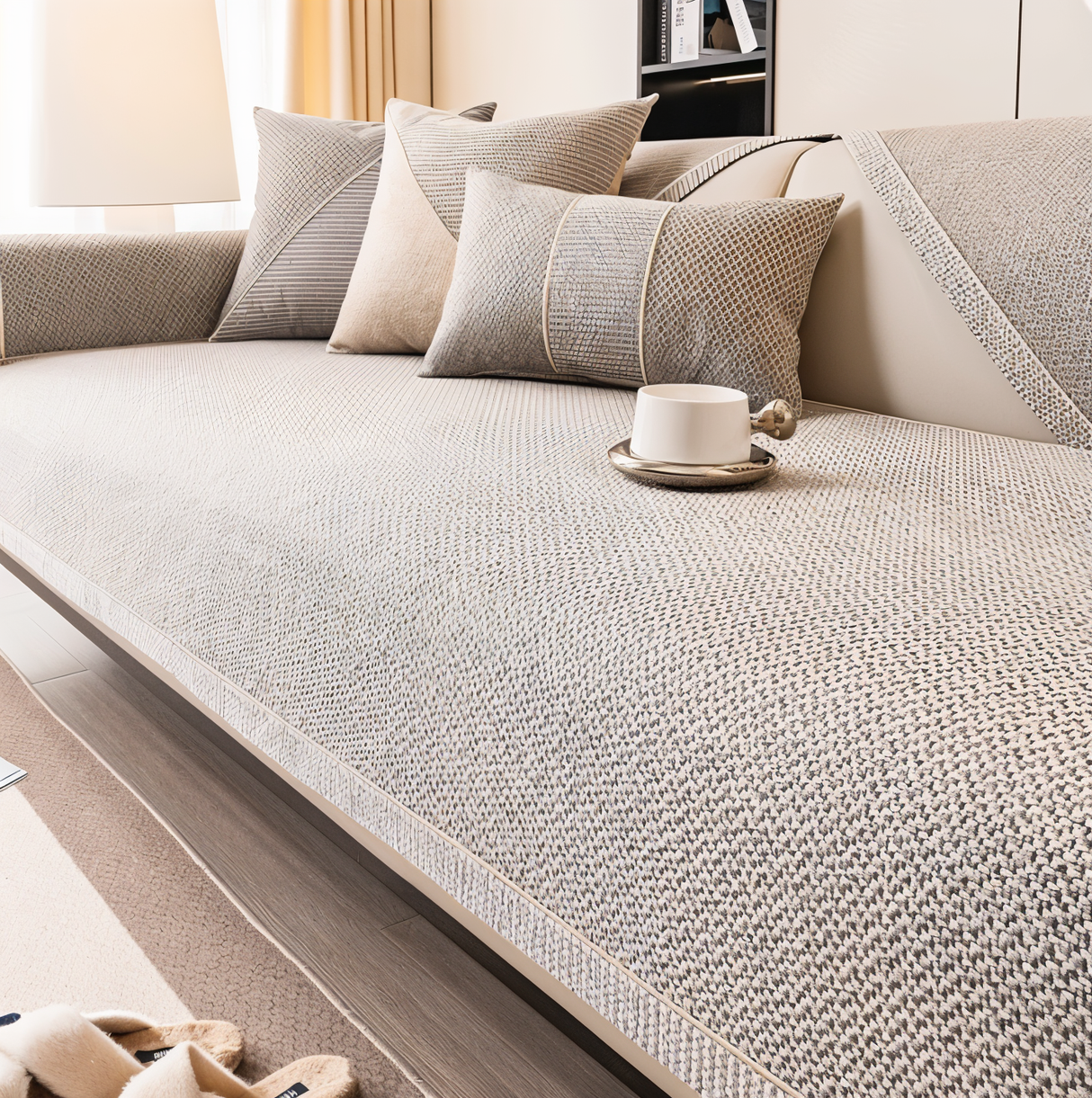 Solid Enkelt Sofföverdrag – Robust, halkfri skydd mot slitage och spill Carvallo