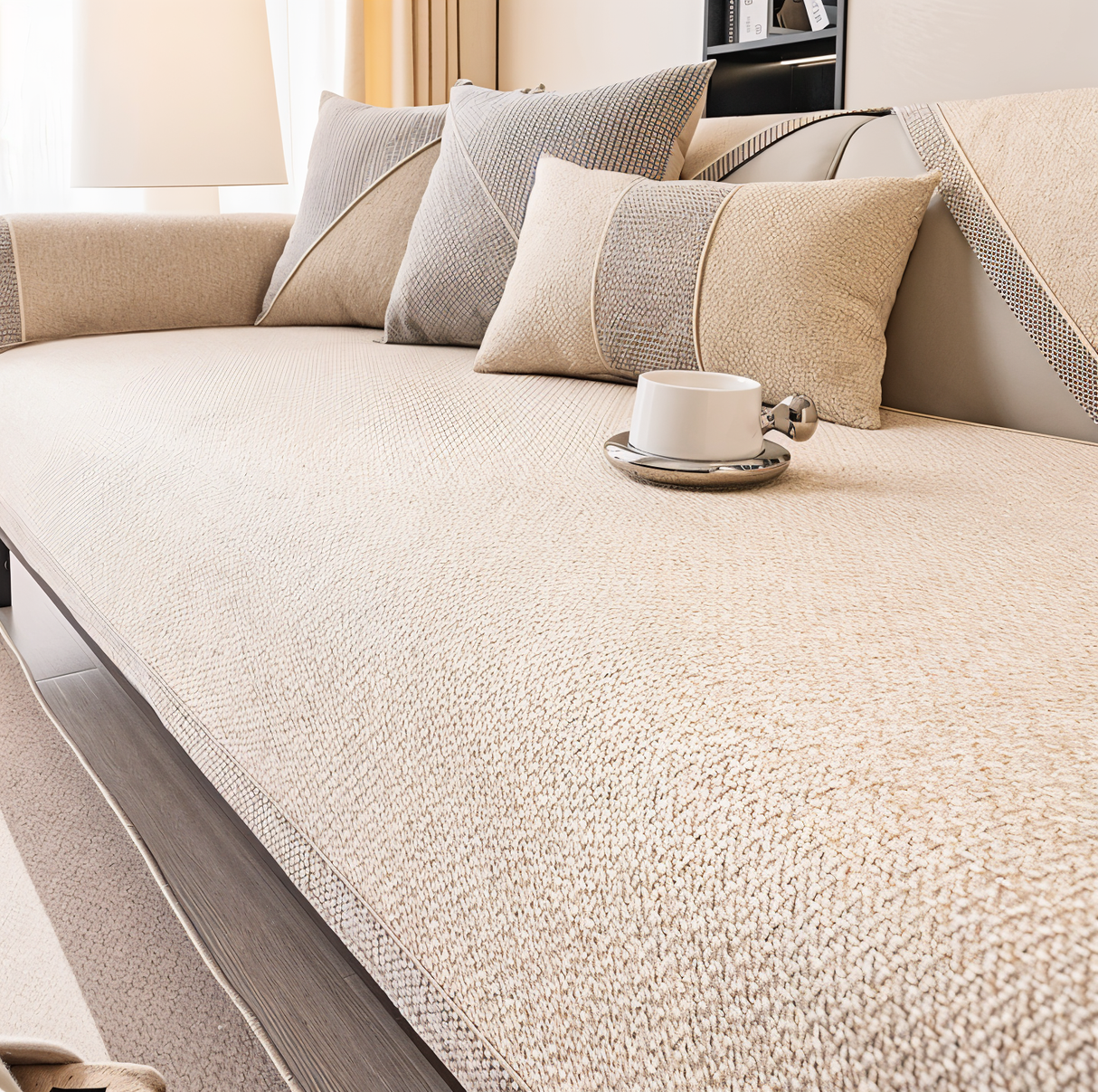 Solid Enkelt Sofföverdrag – Robust, halkfri skydd mot slitage och spill Carvallo