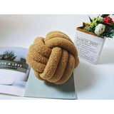 Somway knutna bollkuddar - runda knutna bollkuddar, lammsammetsoffakudde Carvallo