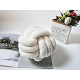 Somway knutna bollkuddar - runda knutna bollkuddar, lammsammetsoffakudde Carvallo