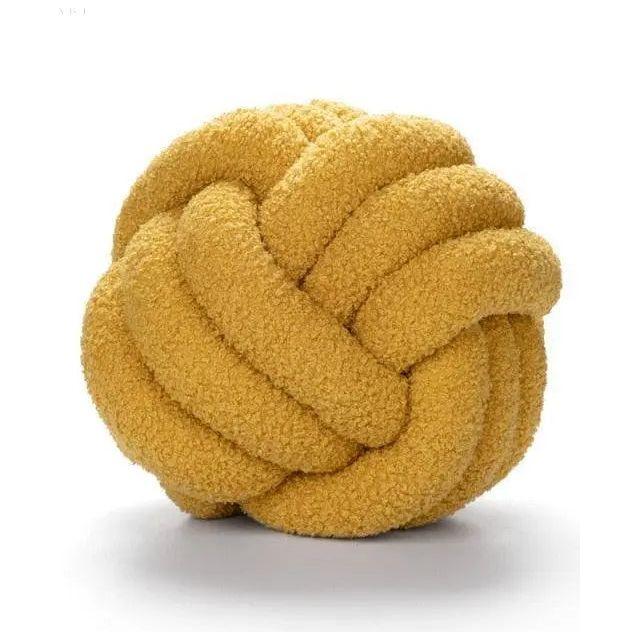 Somway knutna bollkuddar - runda knutna bollkuddar, lammsammetsoffakudde Carvallo