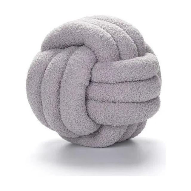 Somway knutna bollkuddar - runda knutna bollkuddar, lammsammetsoffakudde Carvallo