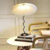 Plisserad Paraply Tyg Skärm Lampa Carvallo