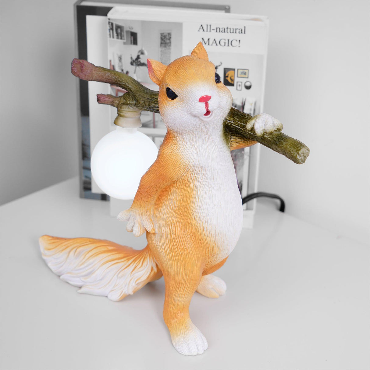 Dekorativ Ekorre Bordslampa Carvallo