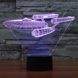 Lumora 3D Star Trek Enterprise Ship LED-lampa MILA Sverige
