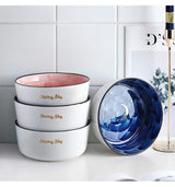 CelestiWare - Stjärna & Måne Keramiska Skålar MILA Sverige