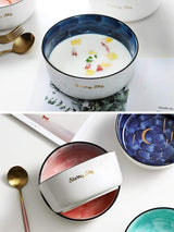 CelestiWare - Stjärna & Måne Keramiska Skålar MILA Sverige