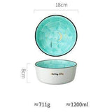 CelestiWare - Stjärna & Måne Keramiska Skålar MILA Sverige