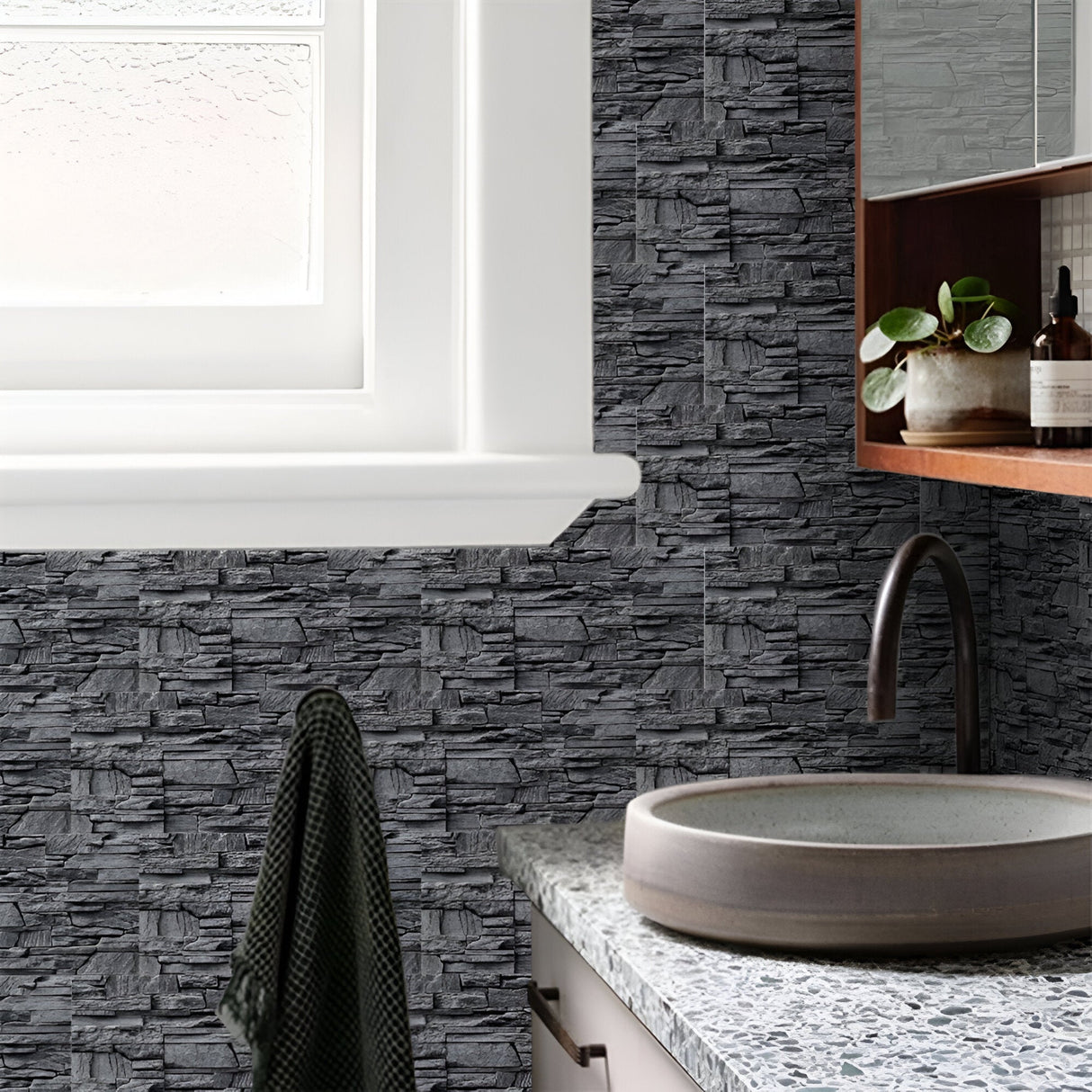 StickTile väggpanel – Sjselfäntande marmorutseende för en snabb rumsuppgradering Carvallo