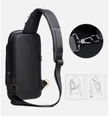 Stöldskyddad och Vattentålig Axelremsväska med USB-laddning-VaruZ-Hemnix