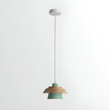 NordicMacaron Light - Modern Nordisk Trä Macaron Hängande Taklampa Carvallo