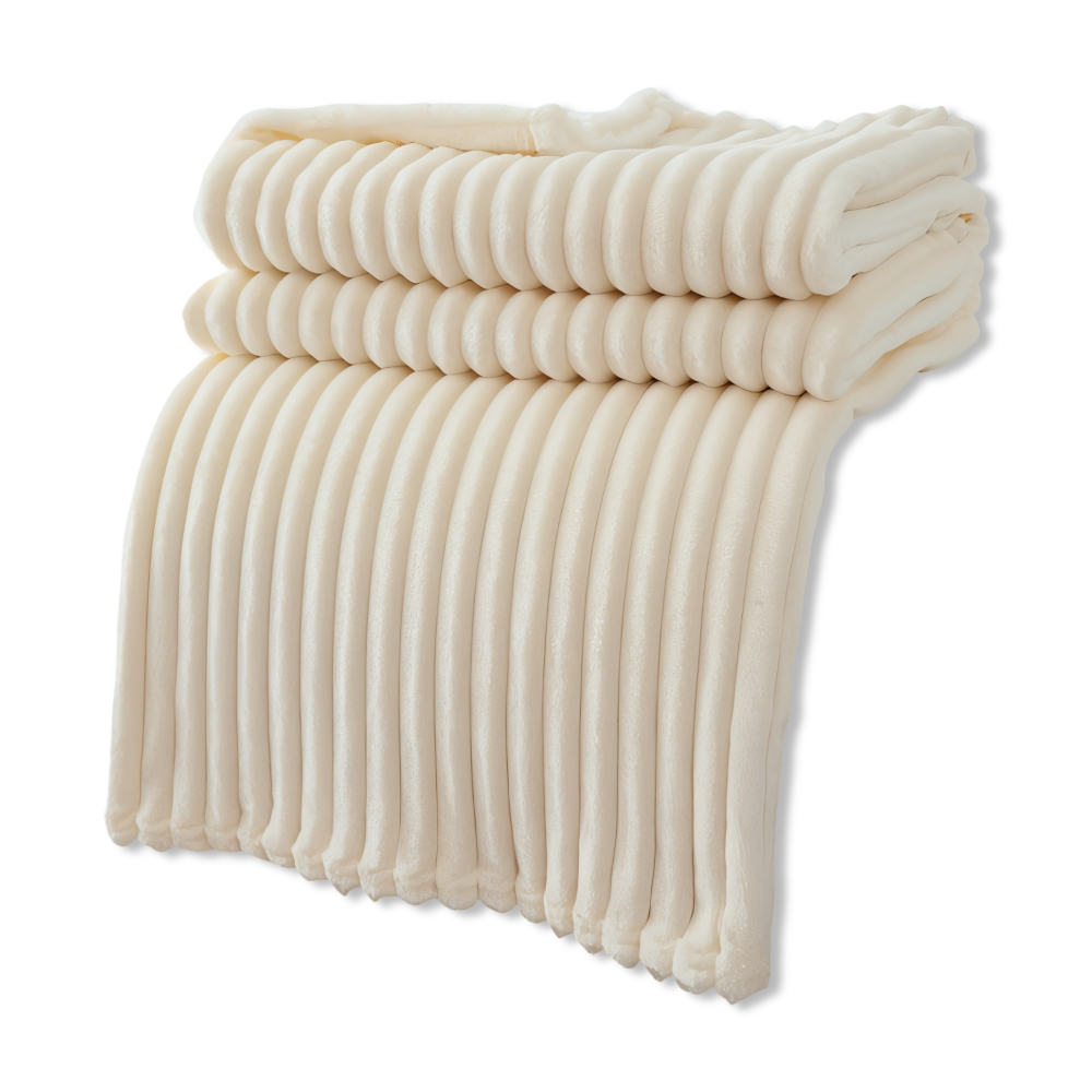 CozyRib Filt – Extra Mjuk & Värmande Ribbad Pläd Hemnix