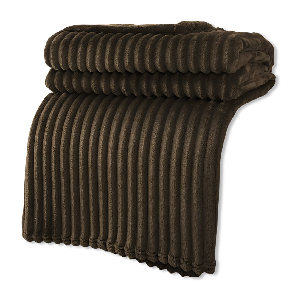CozyRib Filt – Extra Mjuk & Värmande Ribbad Pläd Hemnix