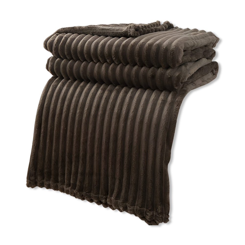 CozyRib Filt – Extra Mjuk & Värmande Ribbad Pläd Hemnix