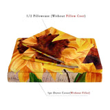 SunflowerBliss Sängkläder - Tryckt Solros Påslakan Set Carvallo