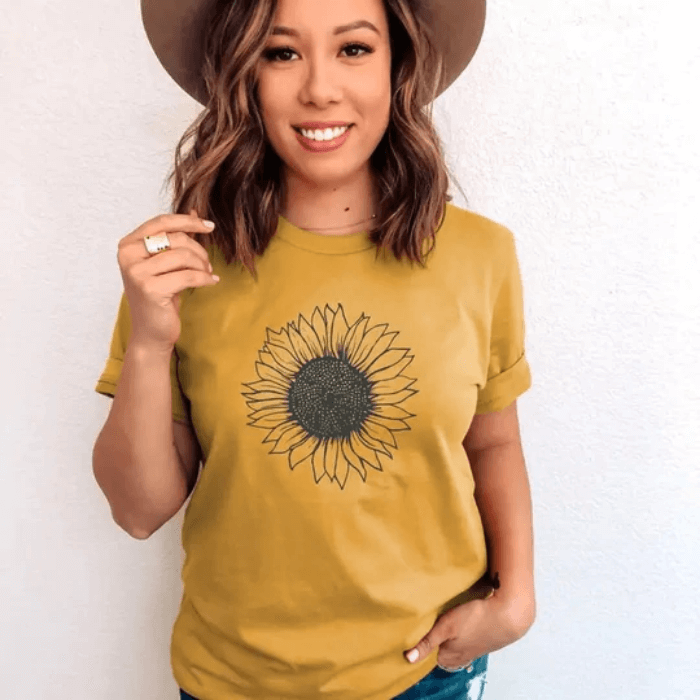 Solros T-shirt-Clothes for women-Hemnix-Hemnix