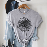 Solros T-shirt-Clothes for women-Hemnix-Grå-S-Hemnix