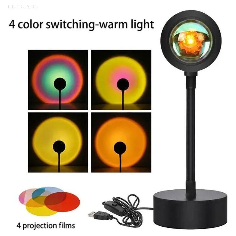 Solnedgångslampa - Solnedgångsprojektorlampa Carvallo