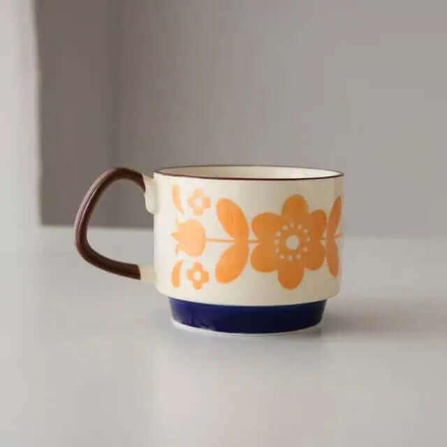 Utmärkta retro keramiska kaffemuggar - finns i 8 olika mönster MILA Sverige