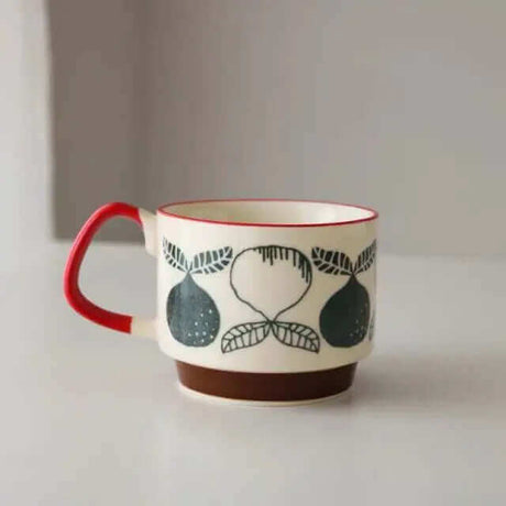 Utmärkta retro keramiska kaffemuggar - finns i 8 olika mönster MILA Sverige