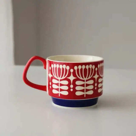 Utmärkta retro keramiska kaffemuggar - finns i 8 olika mönster MILA Sverige