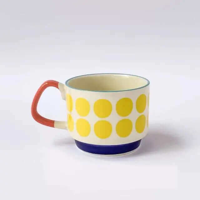 Utmärkta retro keramiska kaffemuggar - finns i 8 olika mönster MILA Sverige