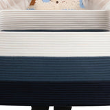 Vävd bomullssektionsförvaringskorg Carvallo