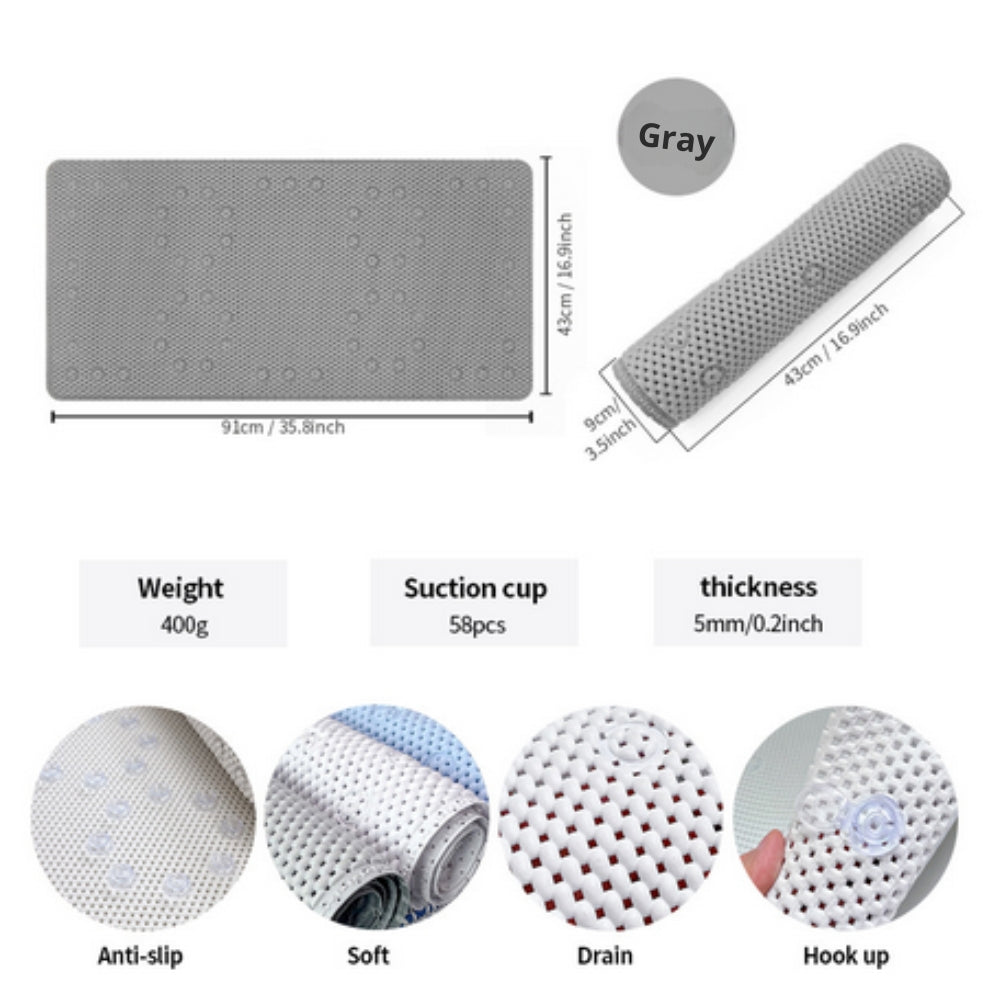 Mjukt halkfritt badkarsmatta Carvallo