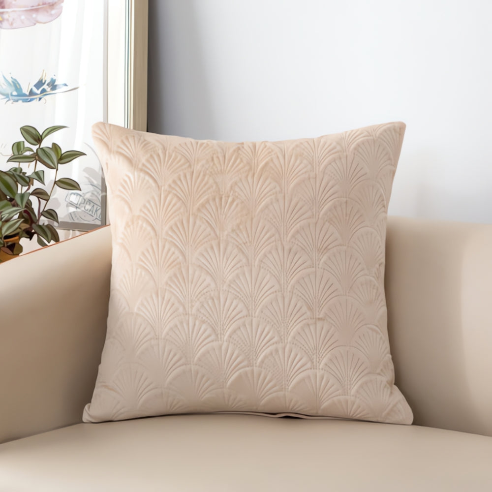 Carvallo – Sammet Skal Kuddöverdrag med Elegant Kuststil Carvallo