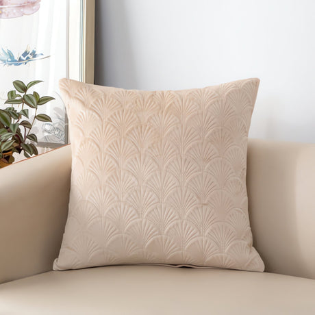 Carvallo – Sammet Skal Kuddöverdrag med Elegant Kuststil Carvallo