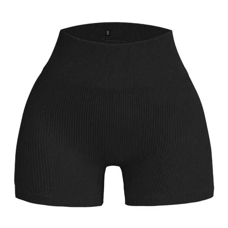 Ribbade Träningsshorts-Hemnix-Svart-S-Hemnix