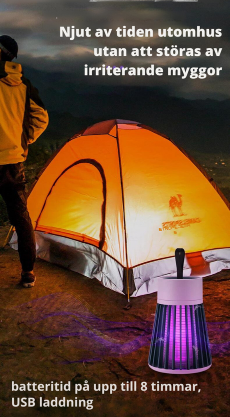 Bärbar anti-mygglampa med elchock-VaruZ-Hemnix