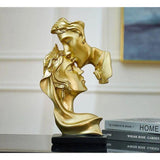 Sweet Kiss - Pannkyssande älskande staty Carvallo