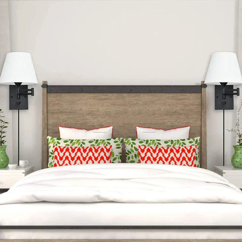 FlexiGlow - LED Vägglampa med Tygskärm Justerbar Vägglampa Carvallo